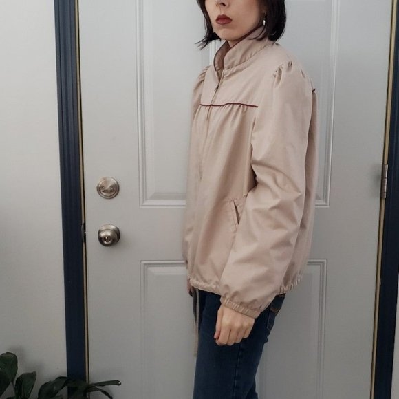 80s Tan Windbreaker - Picture 2 of 4